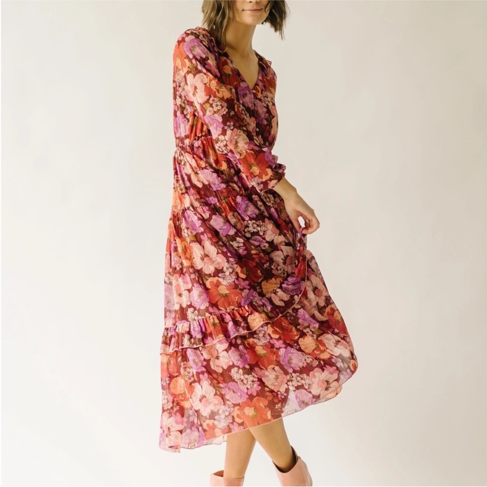 Piper & Scoot Exclusive The Irina V-Neck Maxi Dress - NWOT